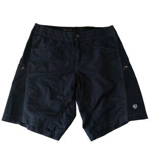 Kuhl Womens Athletic outdoor hiking shorts 100% nylon Black size 32 M